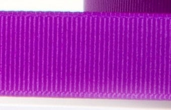 15mm x 20m - Purple Premium Grosgrain Fabric Ribbon