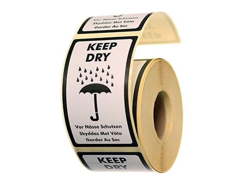Keep Dry Labels - Black & White