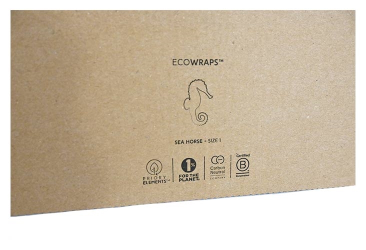 Book Wraps – EcoWraps ™ – 216 x 151 x 51mm - Seahorse Image 2