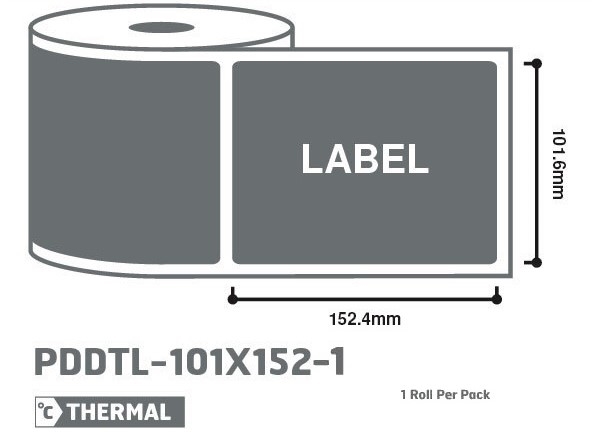 Direct Thermal Labels 101.6 x 152.4mm
