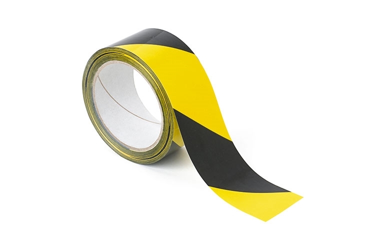 Yellow & Black Floor Marking Tape - 48mm x 33m