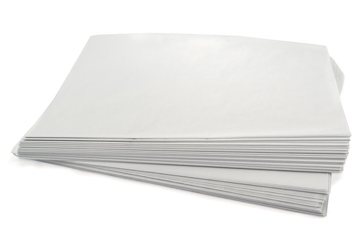 500 x 750mm White Recycled Tissue Paper FSC Certified