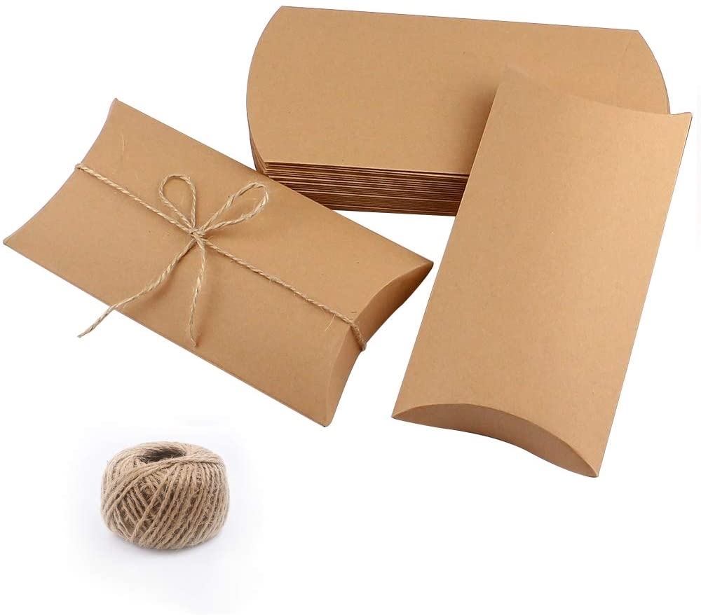 229 x 162 x 35mm Kraft Pillow Boxes 2