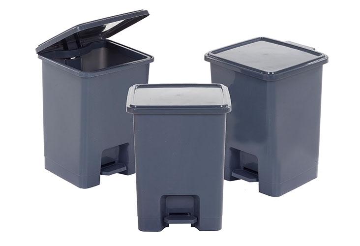 Image of Pedal Recycling Bins - 15L - 3 Bins