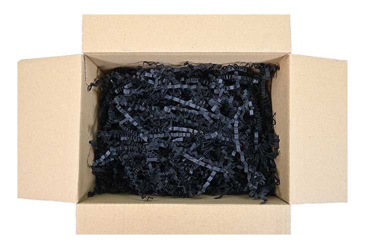 ZigZag Shredded Paper - Black - 1kg 