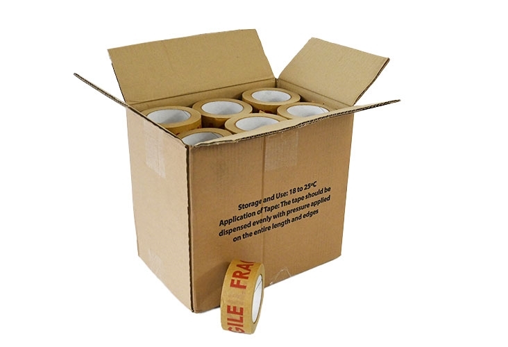 48mm x 50m - Paper Fragile Packing Tape Image 2