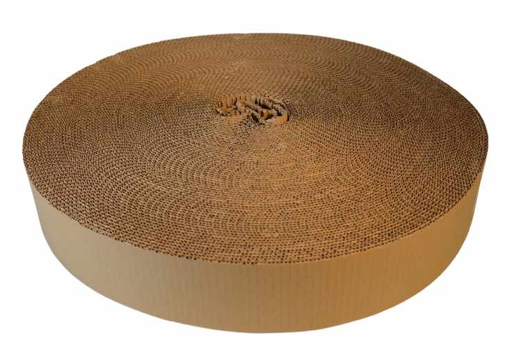 100mm x 75m Corrugated Cardboard Roll Image 2