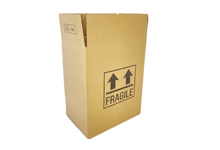 Image of Bottle Boxes With Dividers - 6 Bottles - 272 x 180 x 339mm - 12 Boxes