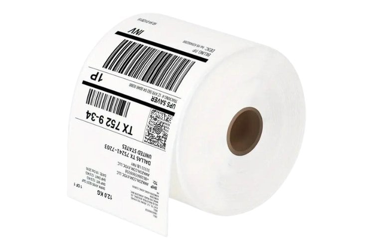 Buy Zebra Label roll 102 x 102 mm Direct thermal transfer paper