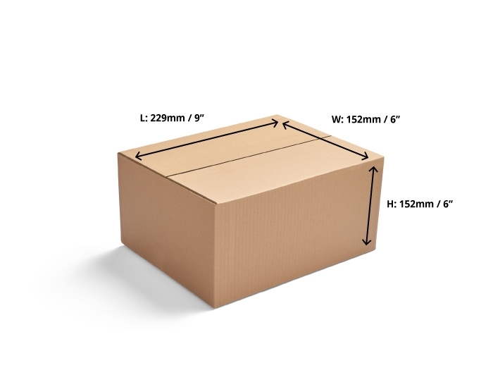 Image of Double Wall Cardboard Boxes - 229 x 152 x 152mm - 15 Boxes