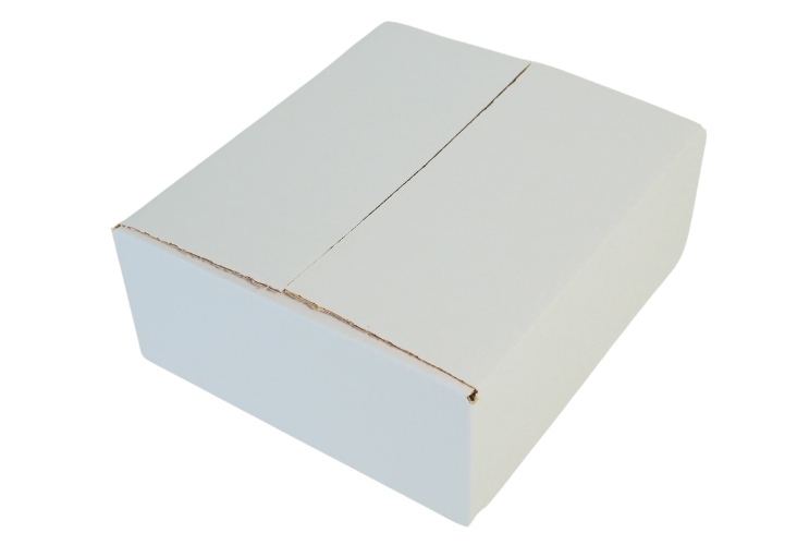 Single Wall Cardboard Boxes - White - 267 x 241 x 102mm Image 3