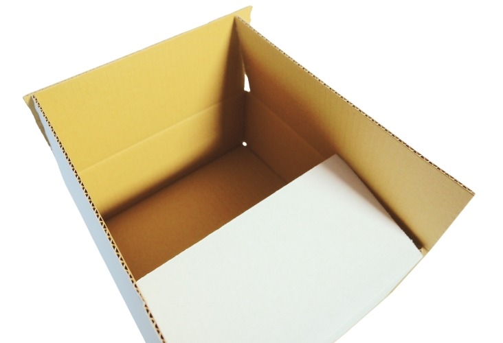 Single Wall Cardboard Boxes - White - 267 x 241 x 102mm Image 4