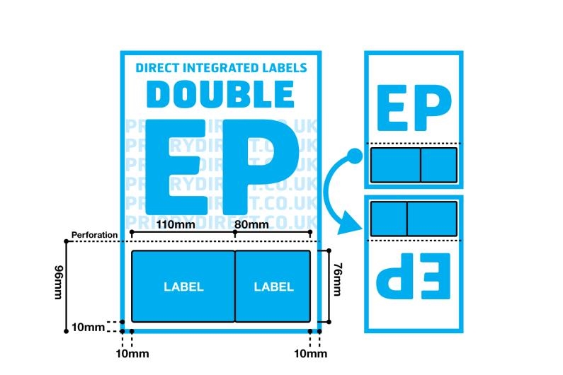 Double Integrated Label With Perforation - Style EP