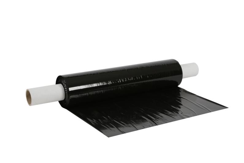 400mm x 300m x 17mu Extended Core Pallet Wrap - Black Image 3
