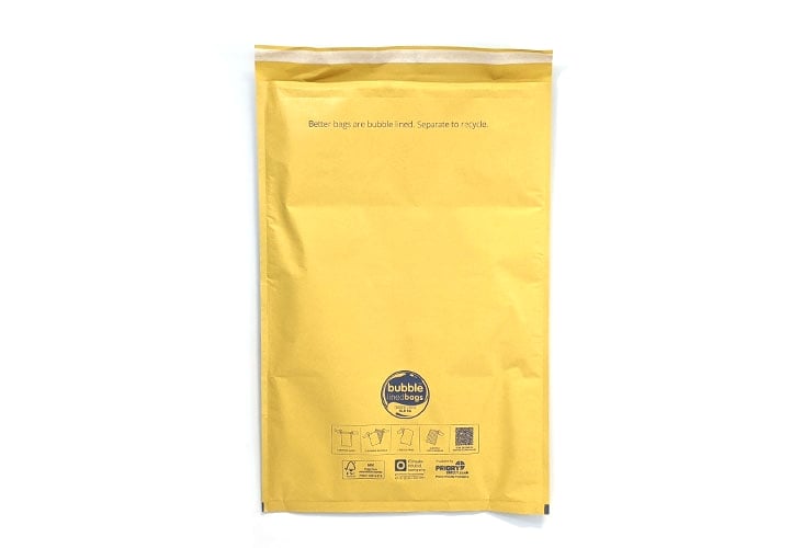 440 x 670mm - Size 8 Bubble Lined Bags - Gold