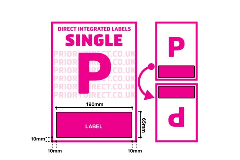 Amazon Integrated Single Label Style P 190mm x 65mm A Packing Slips 1000 Sheets 