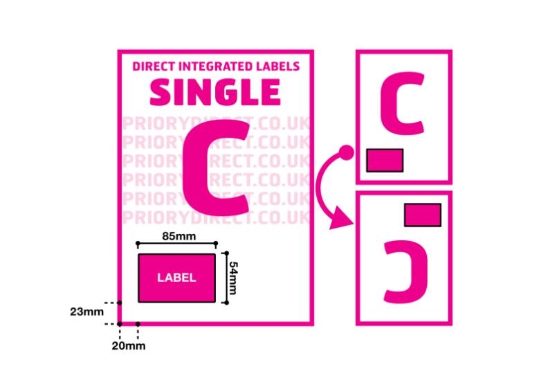 Single Integrated Labels - Style C