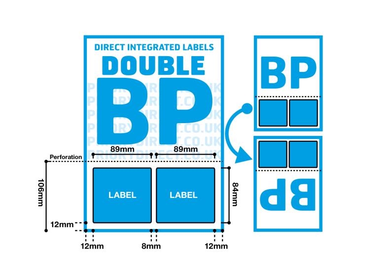 Double Integrated Label With Perforation - Style BP