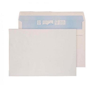 162 x 229mm - C5 White Envelope - Self Seal - Wallet - 90gsm