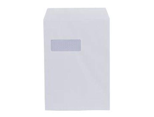 C4 White Envelope With Window - Self Seal - Pocket - 90gsm